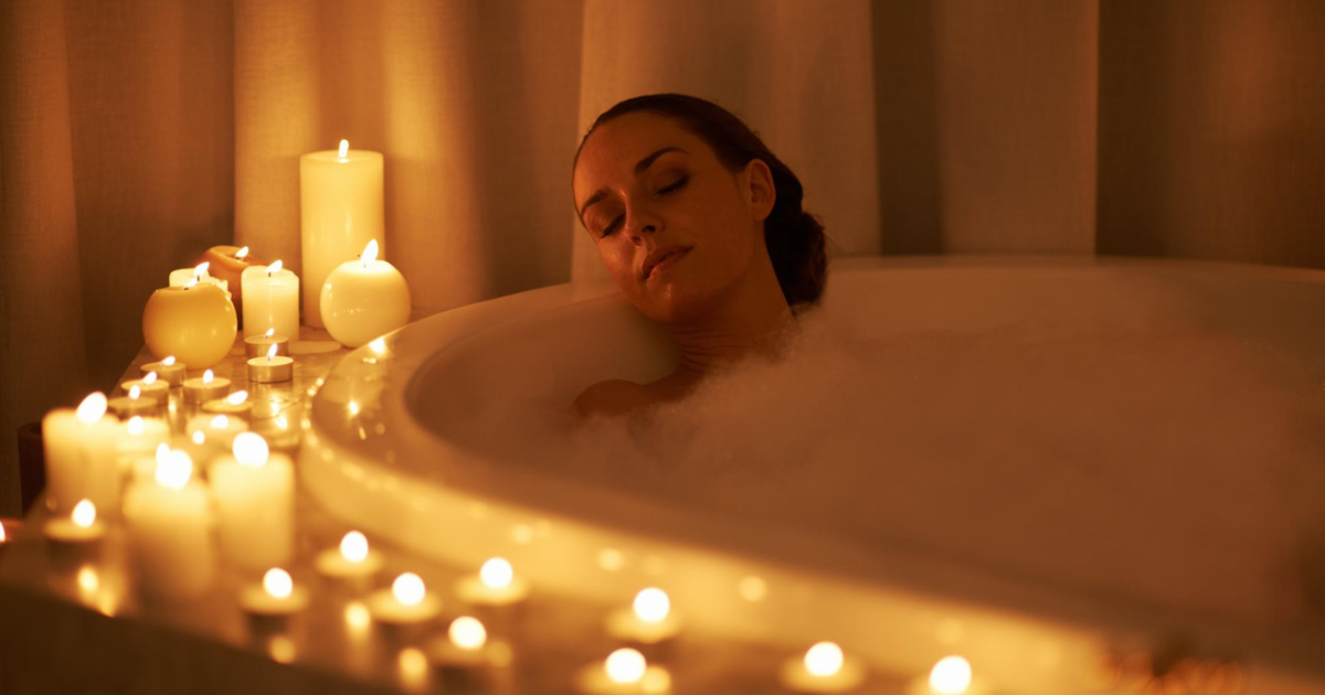 Warm Bath with Essential Oils