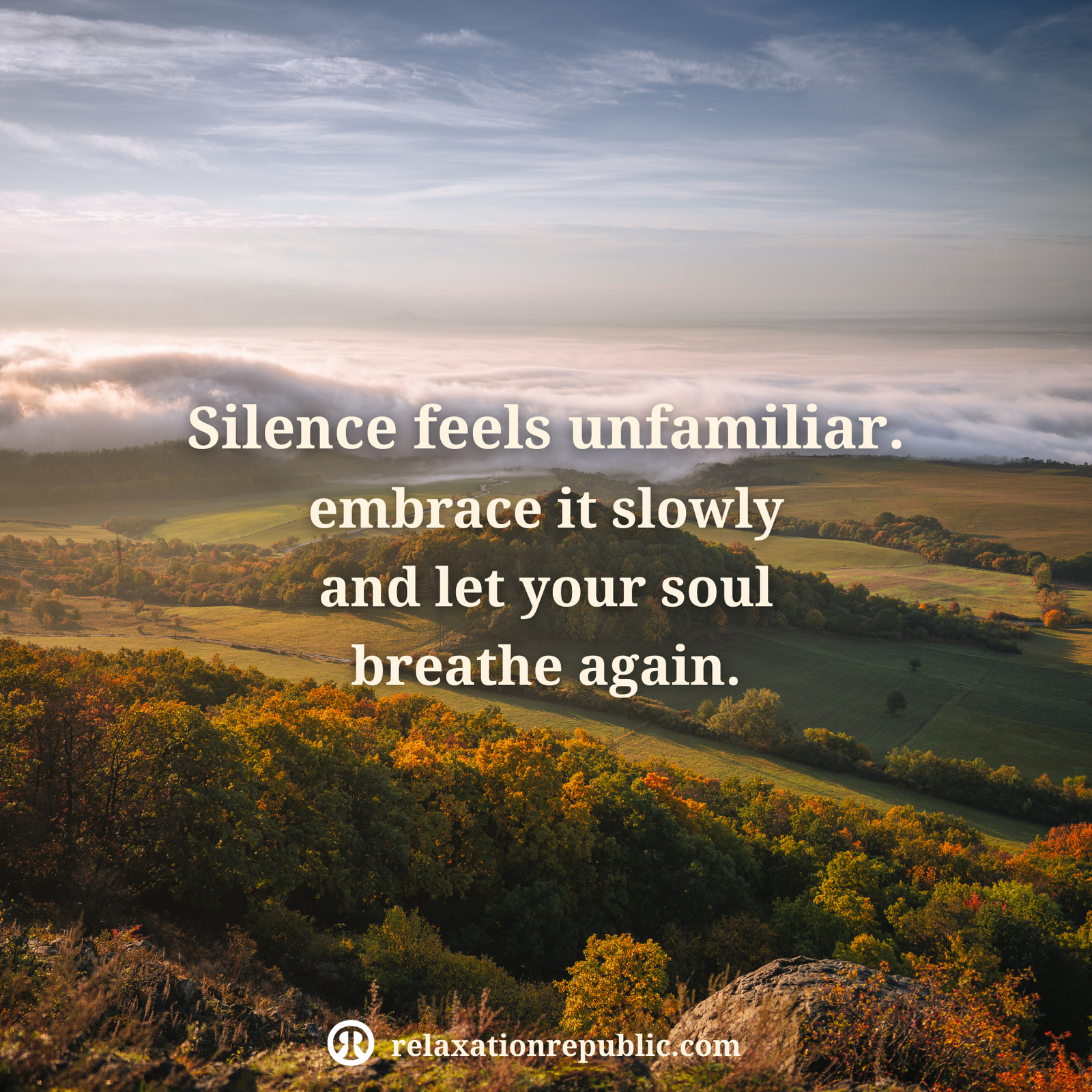 Silence feels unfamiliar
