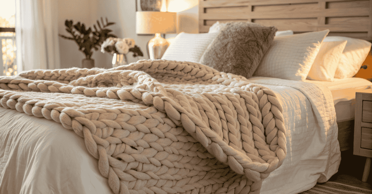 knitted weighted blanket australia