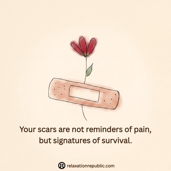 Your scars are not reminders of pain